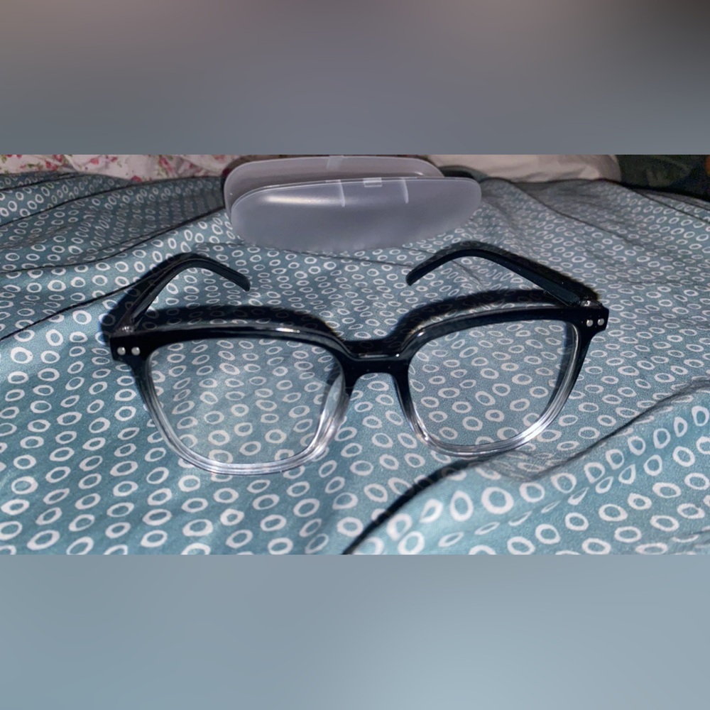 Stylish Black and Clear Glasses